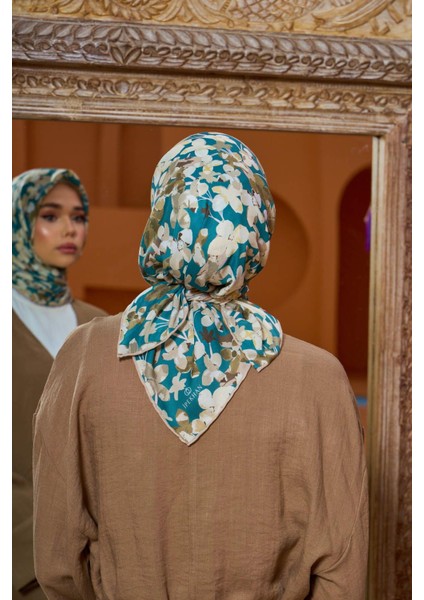 Marrakech Koleksiyon Soft Eşarp Siyah Gri 1200-15