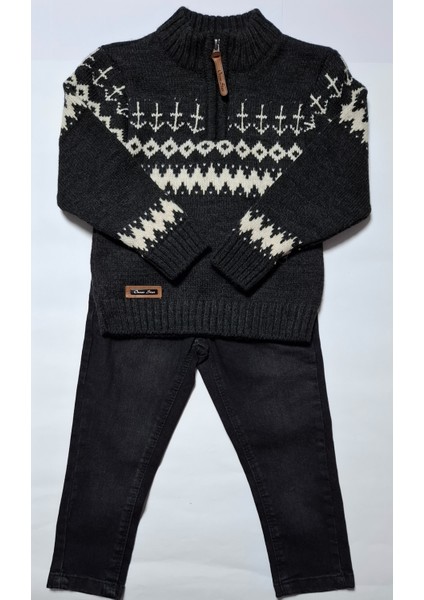 Fermuarlı Kazaklı Ikili Bebek Takımı fiyatları