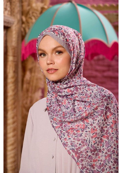 Marrakech Koleksiyon Soft Şal Yağ Yeşili Fuşya 3046-01