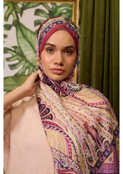 Marrakech Koleksiyon Soft Şal Şeftali Kırmızı 3047-09