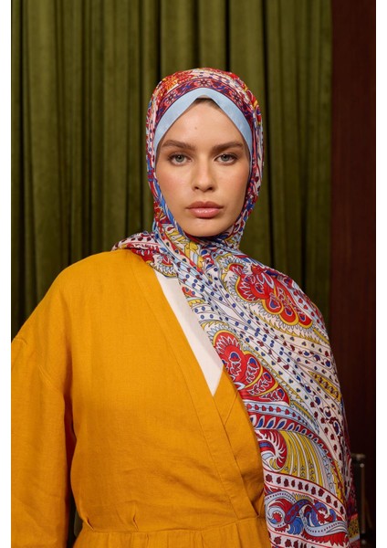 Marrakech Koleksiyon Soft Şal Şeftali Kırmızı 3047-09