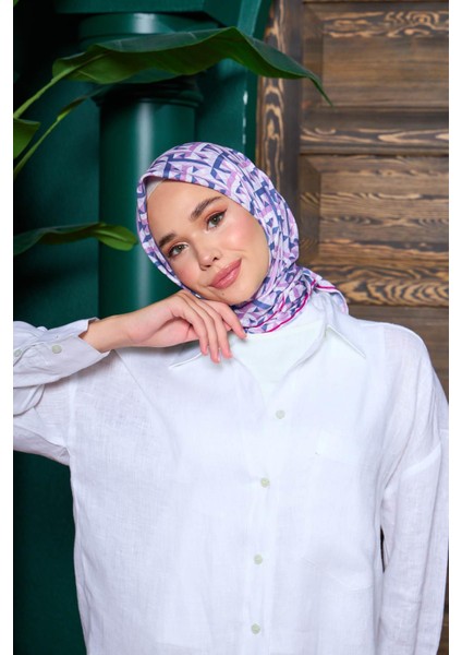 Marrakech Koleksiyon Soft Eşarp Somon Ametist 1203-10