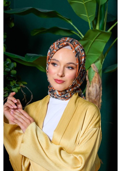 Marrakech Koleksiyon Soft Eşarp Somon Ametist 1203-10