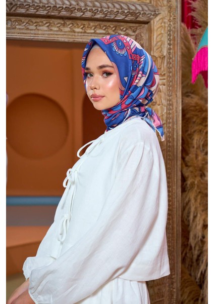 Marrakech Koleksiyon Soft Eşarp Turuncu Vizon 1202-03
