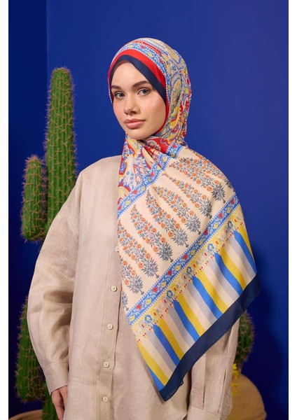 Marrakech Koleksiyon Soft Şal Mavi Çimen Yeşili 3049-14 fiyatları