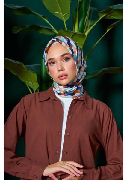 Marrakech Koleksiyon Soft Eşarp Siyah Çam Yeşili 1205-05