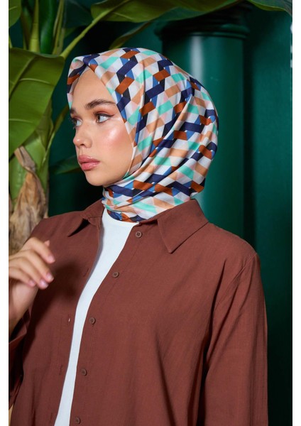 Marrakech Koleksiyon Soft Eşarp Siyah Çam Yeşili 1205-05