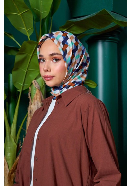 Marrakech Koleksiyon Soft Eşarp Siyah Çam Yeşili 1205-05