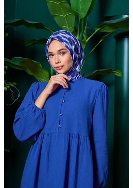 Marrakech Koleksiyon Soft Eşarp Siyah Çam Yeşili 1205-05