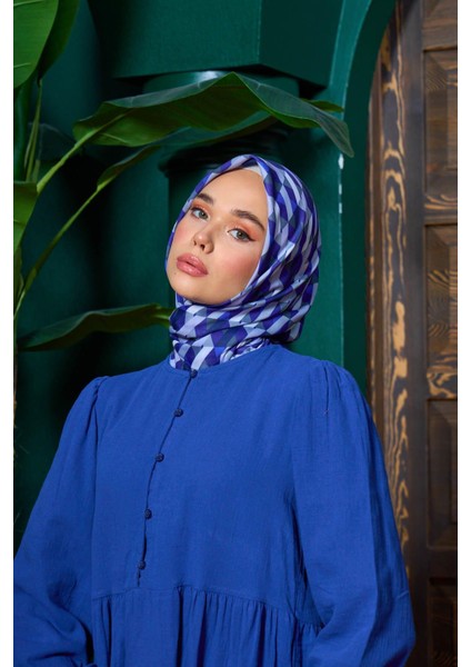 Marrakech Koleksiyon Soft Eşarp Siyah Çam Yeşili 1205-05