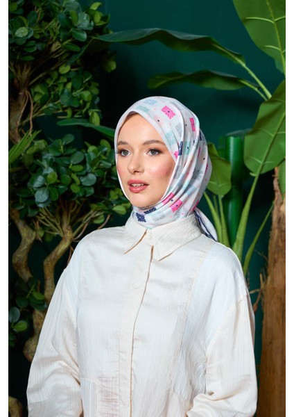 Marrakech Koleksiyon Soft Eşarp Turuncu Yeşil 1204-06