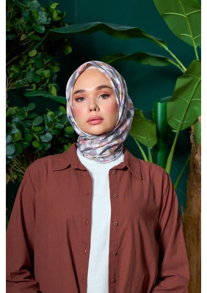 Marrakech Koleksiyon Soft Eşarp Siyah Çam Yeşili 1205-05