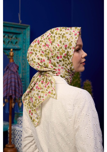 Marrakech Koleksiyon Soft Eşarp Açık Mor Hardal 1193-01 modelleri