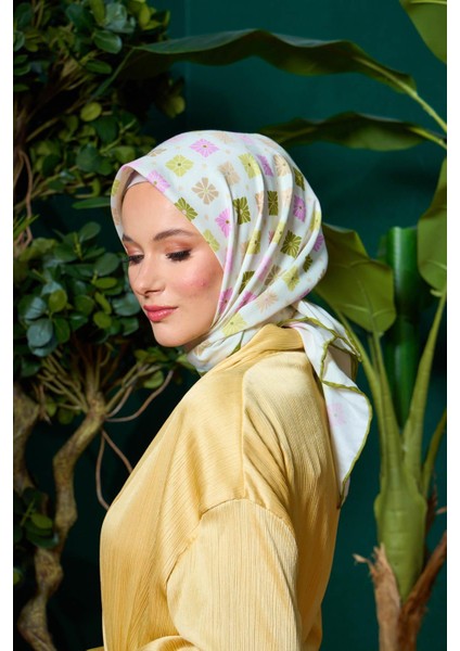 Marrakech Koleksiyon Soft Eşarp Turuncu Yeşil 1204-06 modelleri