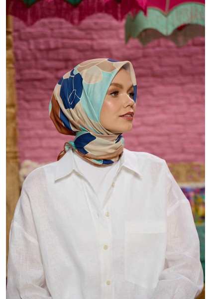 Marrakech Koleksiyon Soft Eşarp Turuncu Koyu Lila 1198-06 modelleri