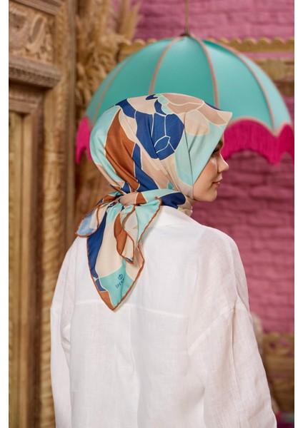 Marrakech Koleksiyon Soft Eşarp Turuncu Koyu Lila 1198-06 fırsatları