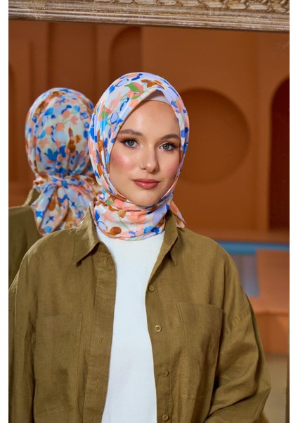 Marrakech Koleksiyon Soft Eşarp Siyah Gri 1200-15