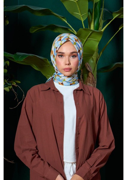 Marrakech Koleksiyon Soft Eşarp Siyah Çam Yeşili 1205-05