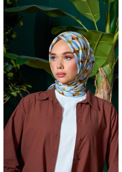 Marrakech Koleksiyon Soft Eşarp Siyah Çam Yeşili 1205-05