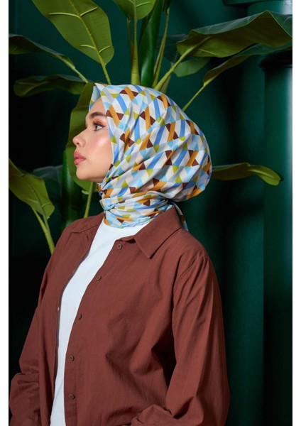 Marrakech Koleksiyon Soft Eşarp Siyah Çam Yeşili 1205-05