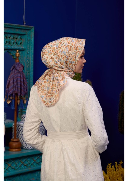 Marrakech Koleksiyon Soft Eşarp Açık Mor Hardal 1193-01 modelleri