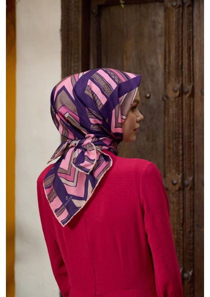 Marrakech Koleksiyon Soft Eşarp Pempe Mor 1197-06 modelleri