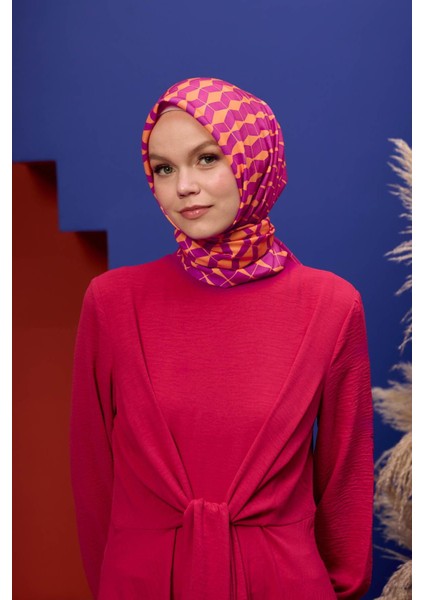 Marrakech Koleksiyon Soft Eşarp Koyu Lila 1194-10