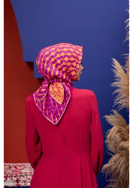 Marrakech Koleksiyon Soft Eşarp Koyu Lila 1194-10