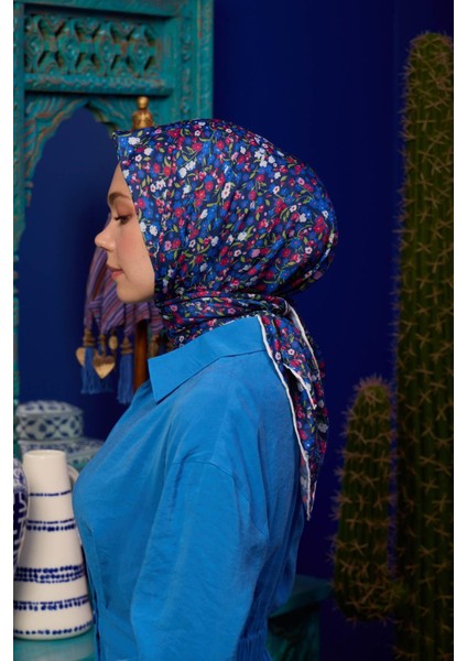 Marrakech Koleksiyon Soft Eşarp Açık Mor Hardal 1193-01 modelleri