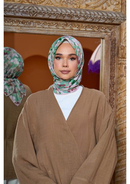 Marrakech Koleksiyon Soft Eşarp Siyah Gri 1200-15