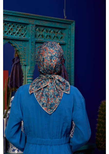 Marrakech Koleksiyon Soft Eşarp Açık Mor Hardal 1193-01
