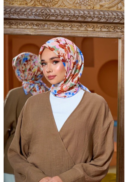 Marrakech Koleksiyon Soft Eşarp Siyah Gri 1200-15