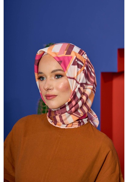 Marrakech Koleksiyon Soft Eşarp Kiraz Pembe Keten 1208-04