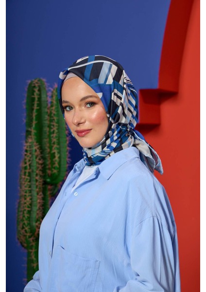 Marrakech Koleksiyon Soft Eşarp Kiraz Pembe Keten 1208-04