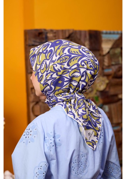 Marrakech Koleksiyon Soft Eşarp Gri Mor 1195-06