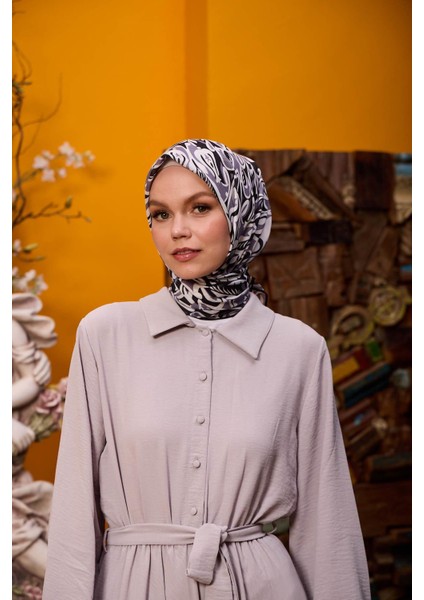 Marrakech Koleksiyon Soft Eşarp Gri Mor 1195-06