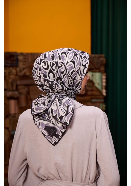 Marrakech Koleksiyon Soft Eşarp Gri Mor 1195-06
