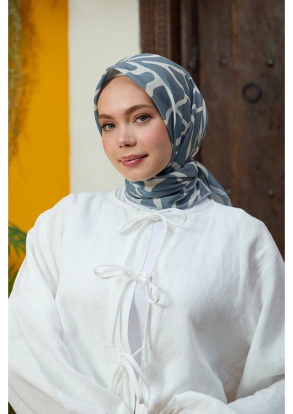 Marrakech Koleksiyon Soft Eşarp Mercan Krem 1196-02
