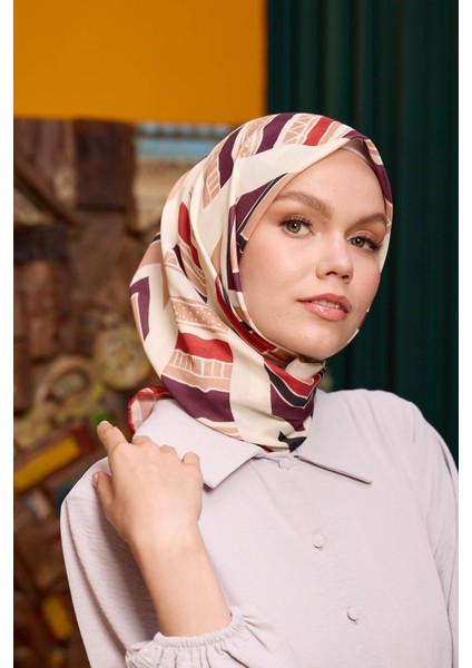 Marrakech Koleksiyon Soft Eşarp Pempe Mor 1197-06