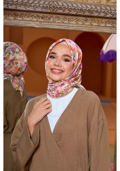 Marrakech Koleksiyon Soft Eşarp Siyah Gri 1200-15