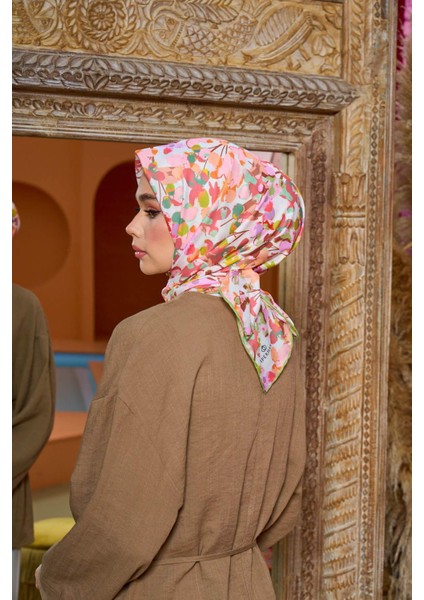 Marrakech Koleksiyon Soft Eşarp Siyah Gri 1200-15