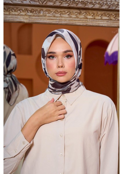 Marrakech Koleksiyon Soft Eşarp Açık Yeşil Gri 1201-04