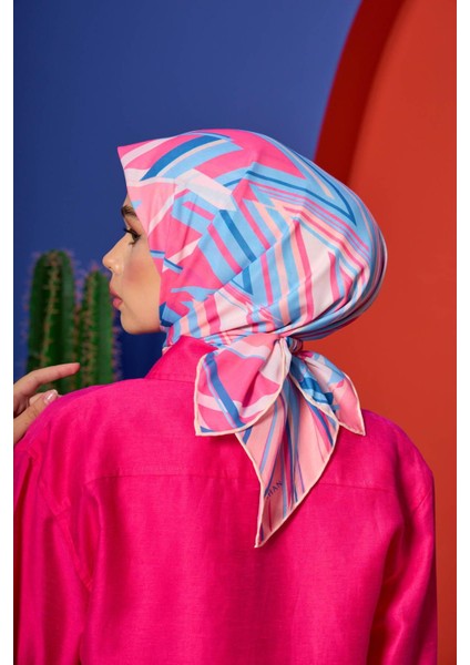 Marrakech Koleksiyon Soft Eşarp Kiraz Pembe Keten 1208-04