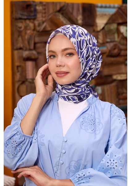 Marrakech Koleksiyon Soft Eşarp Gri Mor 1195-06