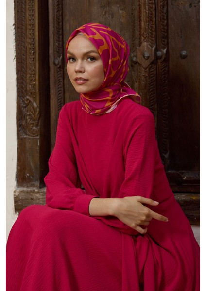 Marrakech Koleksiyon Soft Eşarp Mercan Krem 1196-02