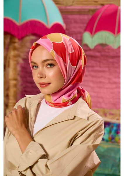 Marrakech Koleksiyon Soft Eşarp Turuncu Koyu Lila 1198-06 fiyatları