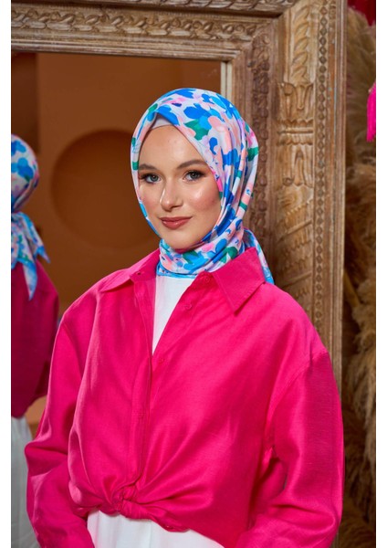 Marrakech Koleksiyon Soft Eşarp Siyah Gri 1200-15
