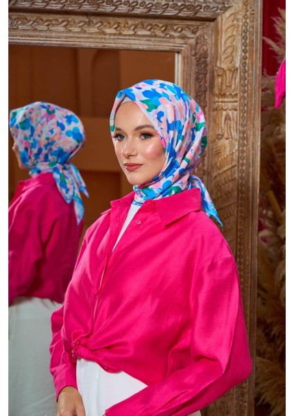 Marrakech Koleksiyon Soft Eşarp Siyah Gri 1200-15