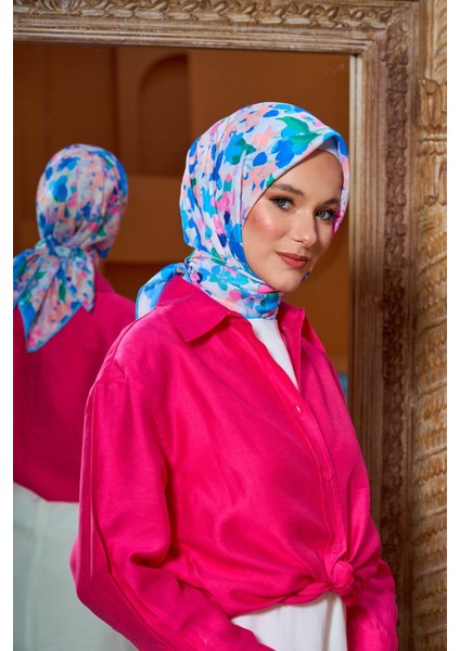 Marrakech Koleksiyon Soft Eşarp Siyah Gri 1200-15