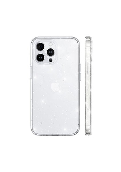 iPhone 12 Pro Max Kılıf Simli Yapılı Şık Vixy Premium Kapak